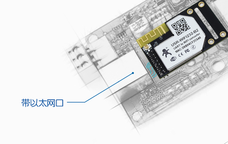 WIFI模塊串口網口功能